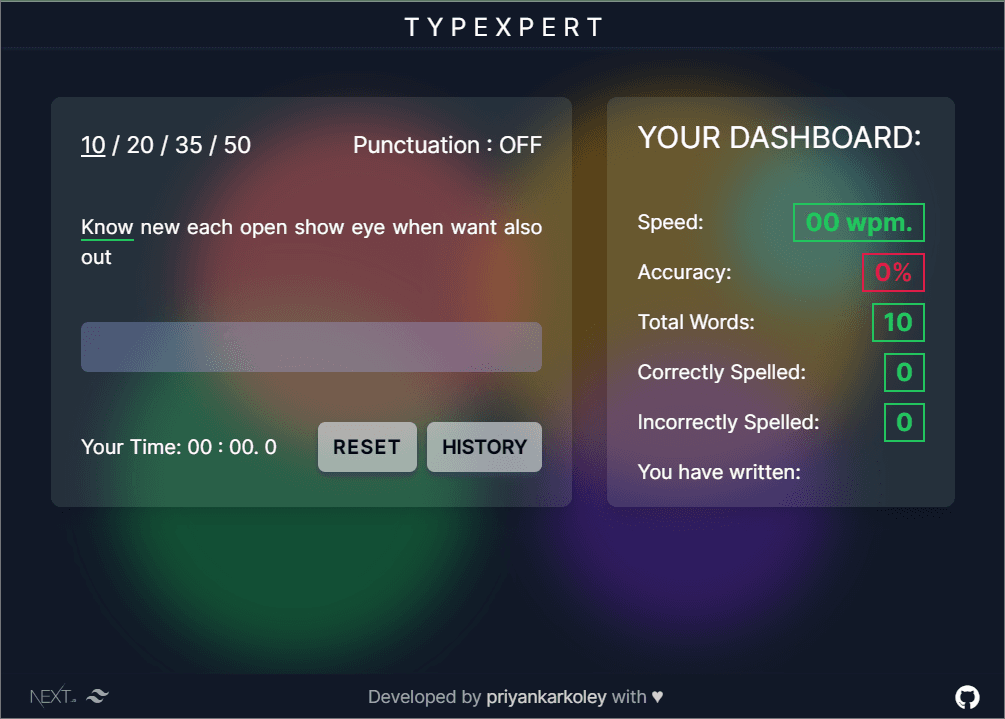 Typexpert webapp demo image